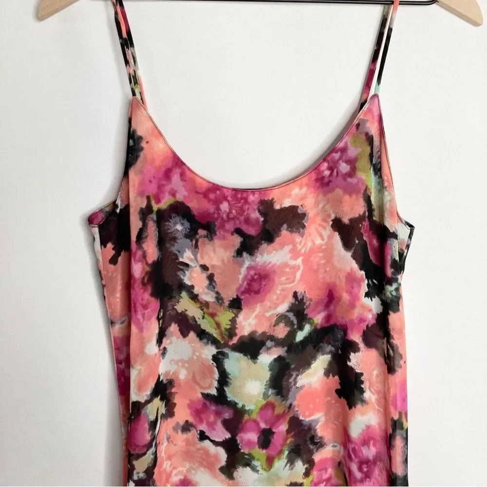 Show Me Your MuMu Estella Topslip Pink Posse Floral Tank Medium